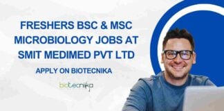 Fresher Microbiology Job
