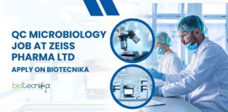 QC Microbiology Job at Zeiss Pharma Ltd.,