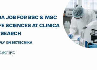 CRA Job For BSc & MSc Life Sciences