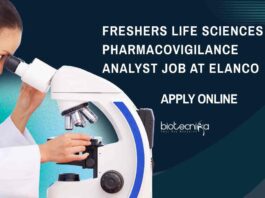 Freshers Jobs For MSc Life Sciences at Elanco