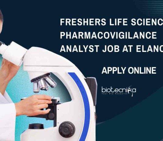 Freshers Jobs For MSc Life Sciences at Elanco