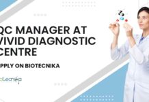 QC Manager at Vivid Diagnostic Centre