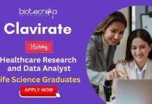 Jobs For Life Science Graduates at Clavirate | Apply Now