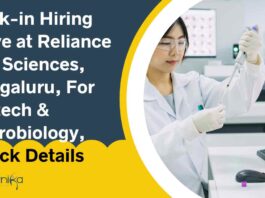 MSc Biotech & Microbiology Job Vacancies at Reliance Life Sciences