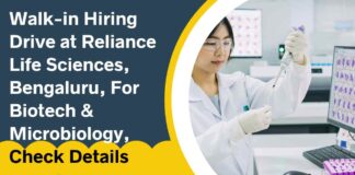 MSc Biotech & Microbiology Job Vacancies at Reliance Life Sciences