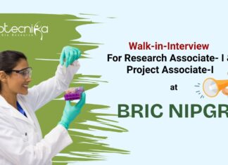 Walk-in-Interview For Research Associate- I & Project Associate-I BRIC NIPGR at