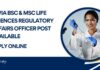 Life Sciences Regulatory Affairs Vacancy