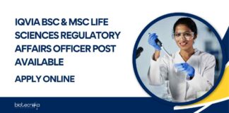 Life Sciences Regulatory Affairs Vacancy