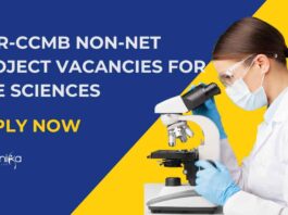 MSc Bioinformatics Jobs Latest CCMB - Apply Online