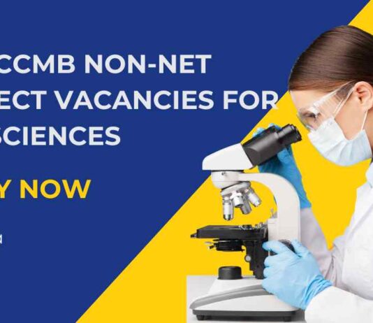 MSc Bioinformatics Jobs Latest CCMB - Apply Online