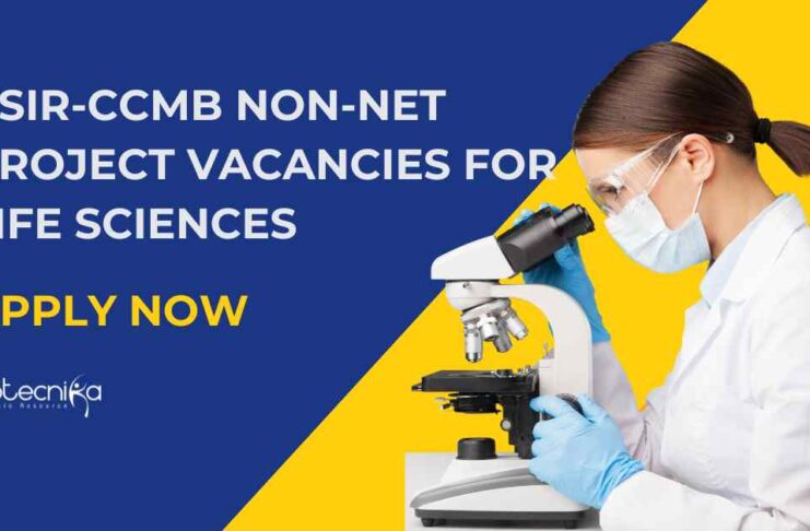 MSc Bioinformatics Jobs Latest CCMB - Apply Online