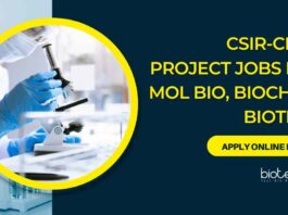 Mol Bio Project Vacancies Latest at CSIR-CFTRI