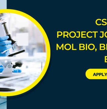 Mol Bio Project Vacancies Latest at CSIR-CFTRI