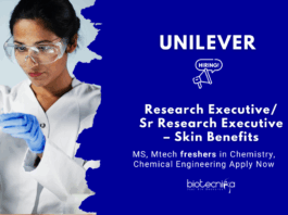  R&D Jobs at Unilever | Apply Now for Research Executive Role | MS/MTech Freshers Jobs