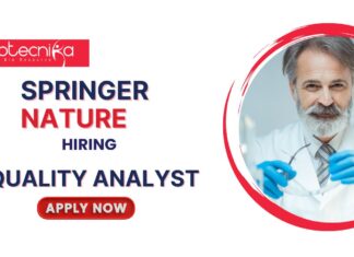 Quality Analyst Jobs at Springer Nature l Life Science Candidates Apply Now