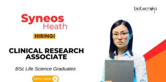 Clinical Research Jobs at Syneos Health BS Life Science Graduates Apply Now