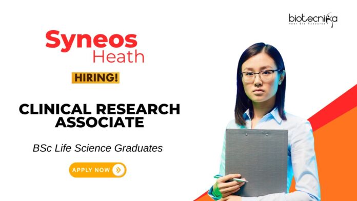 Clinical Research Jobs at Syneos Health BS Life Science Graduates Apply Now