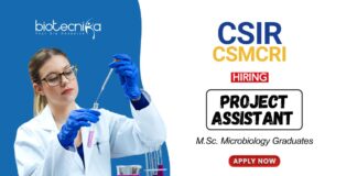Copy of Biotechnology Jobs at CSMCRI MSc Graduates Apply Now for the Project Associate Position