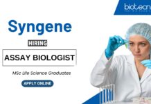 Life Science Jobs at Syngene | MSc Graduates Apply Now for the Assay Biologist Role