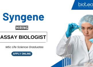 Life Science Jobs at Syngene | MSc Graduates Apply Now for the Assay Biologist Role