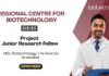 Research Jobs at RCB | MSc Life Science Graduates Apply Now For The JRF Role