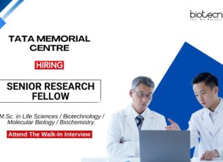 Copy of Walk-In Interview for Project Research Scientist Position at Tata Memorial Centre