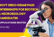 DRDO-DIHAR Paid Internships For Biotech & Microbiology Candidates - Applications Invited