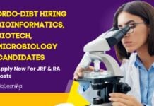 MSc Bioinformatics Govt Jobs at DRDO-DIBT