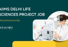 MSc Life Science Project Jobs at AIIMS Delhi