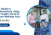 Dr. Reddy’s Laboratories Jobs l Apply Now for Quality Control Team Member Role