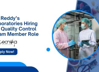 Dr. Reddy’s Laboratories Jobs l Apply Now for Quality Control Team Member Role