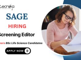 Editorial Management Job at Sage Freshers Life Science Candidates Apply Now