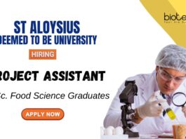 Food Science Jobs at St Aloysius College MSc Graduates Apply Now for the Project Assistant Position