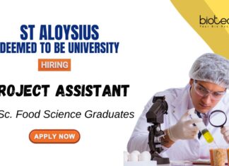 Food Science Jobs at St Aloysius College MSc Graduates Apply Now for the Project Assistant Position