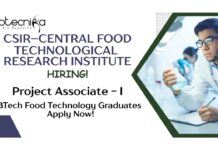 Food Technology Jobs at CSIR-CFTRI | Apply Now For The Project Associate Role