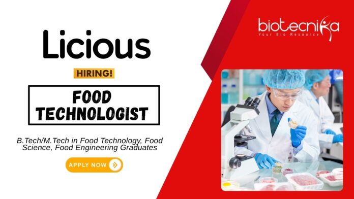 Food Technology Jobs at Licious B.TechM.Tech Graduates Apply Online