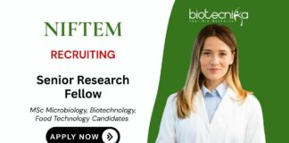 Food Technology Jobs at NIFTEM Apply Now for Senior Research Fellow Position