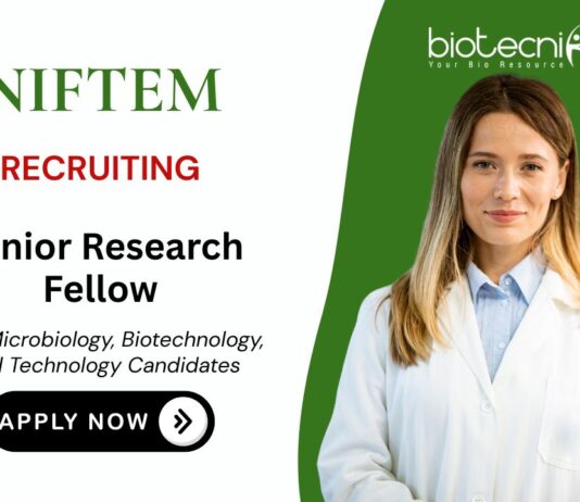 Food Technology Jobs at NIFTEM Apply Now for Senior Research Fellow Position