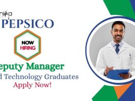 Food Technology Jobs at PepsiCo | Apply Now For The Deputy Manager Role