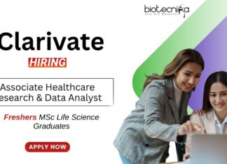 Freshers Job at Clarivate MSc Life Science Graduates Apply Online (2)