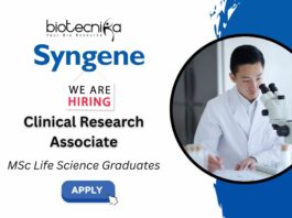 Latest Jobs at Syngene in Bangalore | Life Science Graduates Apply
