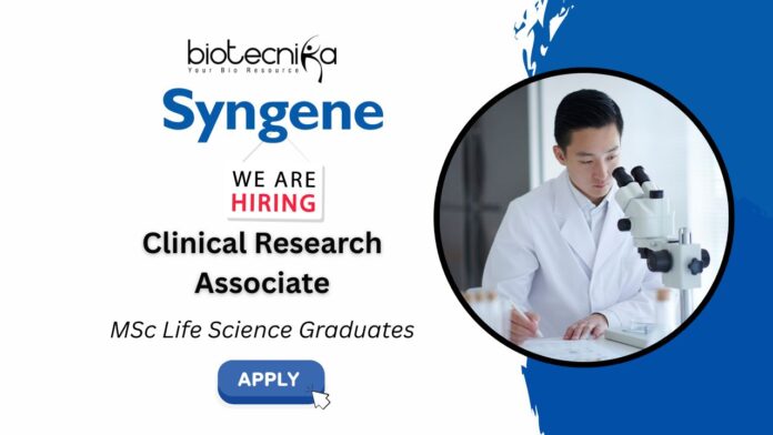 Latest Jobs at Syngene in Bangalore | Life Science Graduates Apply