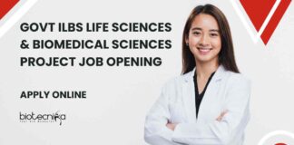 Biomedical Sciences Job Openings at ILBS