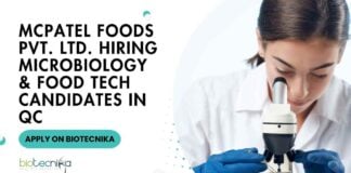 BSc Food Technology Recent Jobs in QC
