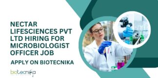 Microbiologist Officer Jobs at Nectar Lifesciences Pvt Ltd