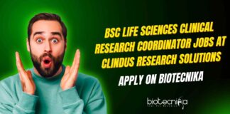 BSc Life Sciences Jobs at Clindus Research Solutions, Apply on Biotecnika