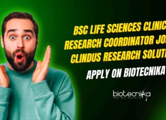 BSc Life Sciences Jobs at Clindus Research Solutions, Apply on Biotecnika