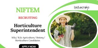 Horticulture Jobs at NIFTEM | Apply Now for Superintendent Position