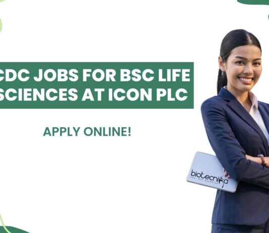 BSc Life Sciences CDC Job Openings at ICON plc