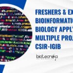 Freshers & Experienced Bioinformatics, Comp Biology Apply For Multiple Projects at CSIR-IGIB, Apply Online Freshers Bioinformatics & Comp Bio Vacancies at CSIR-IGIB